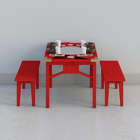 Urban Dining Table 3D model