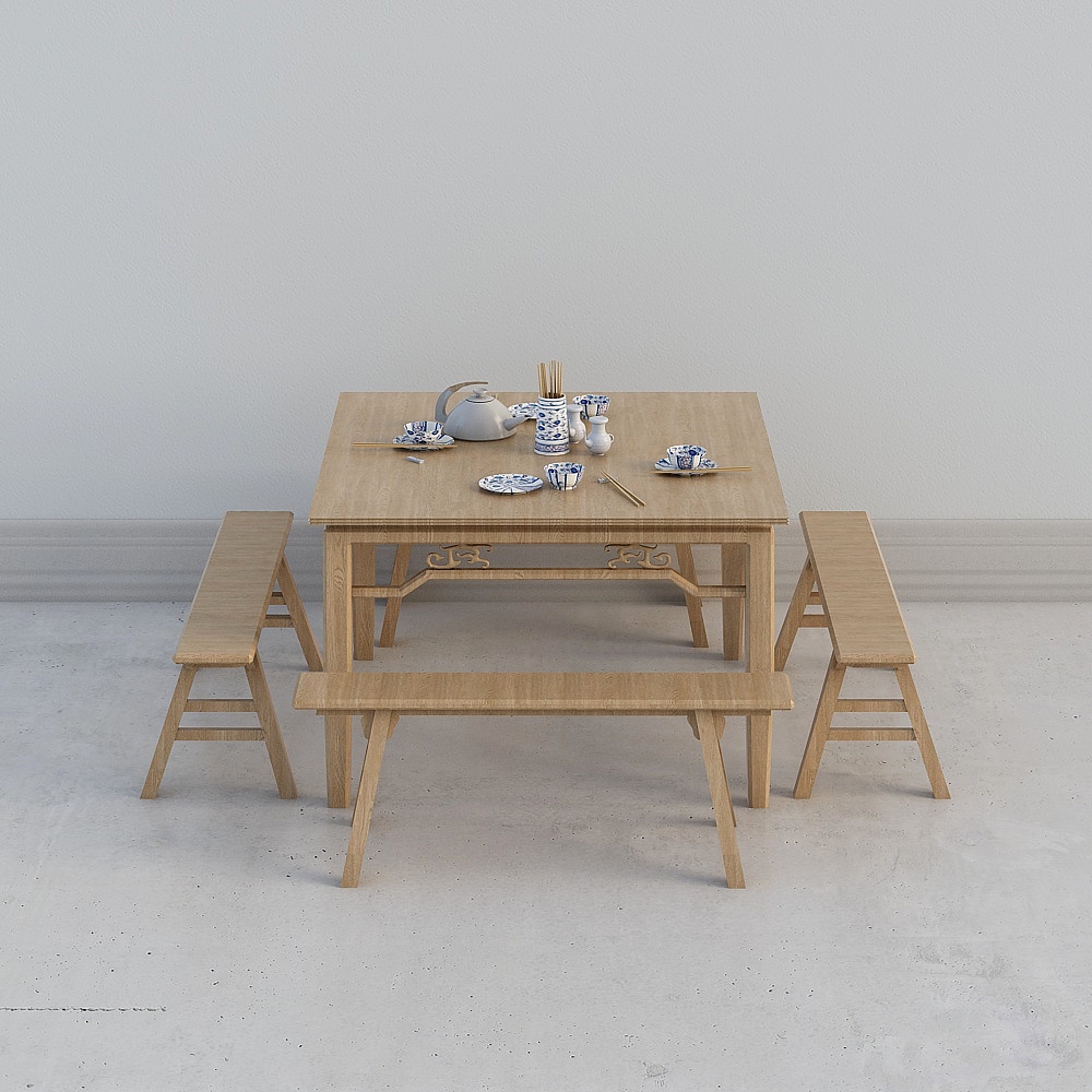 Nuovo Negozio di Hot Pot Cinese 10 - combinazione tavolo e sedie