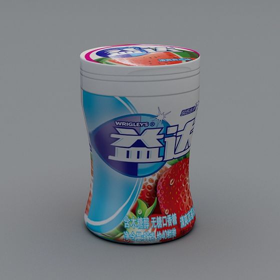 Wrigley's Extra Gum Can 3D model