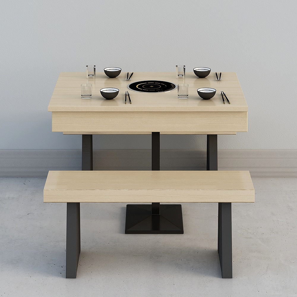 Minimalist Dining Table 3D model