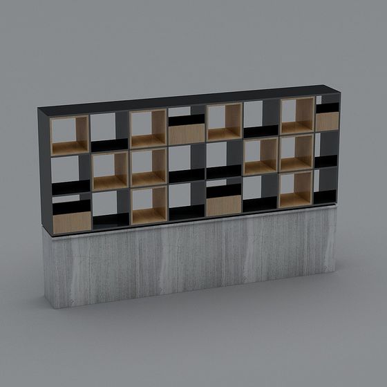 Modern Minimalist Bookshelf 3D model