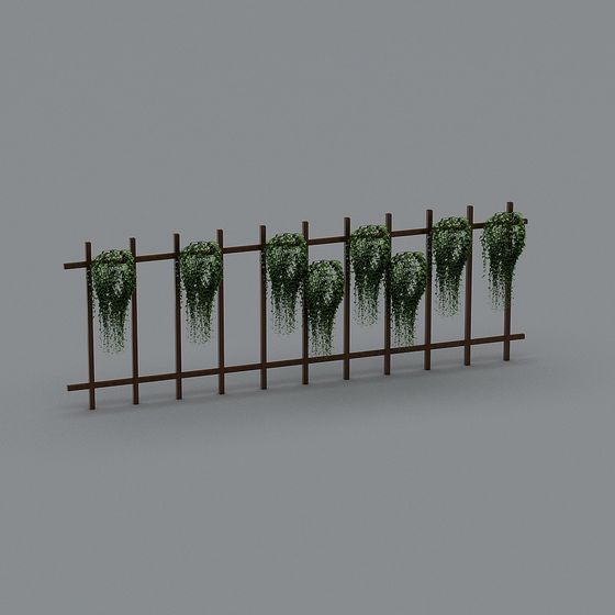 Low-Poly Wooden Fence 3D Model for Creative Designs