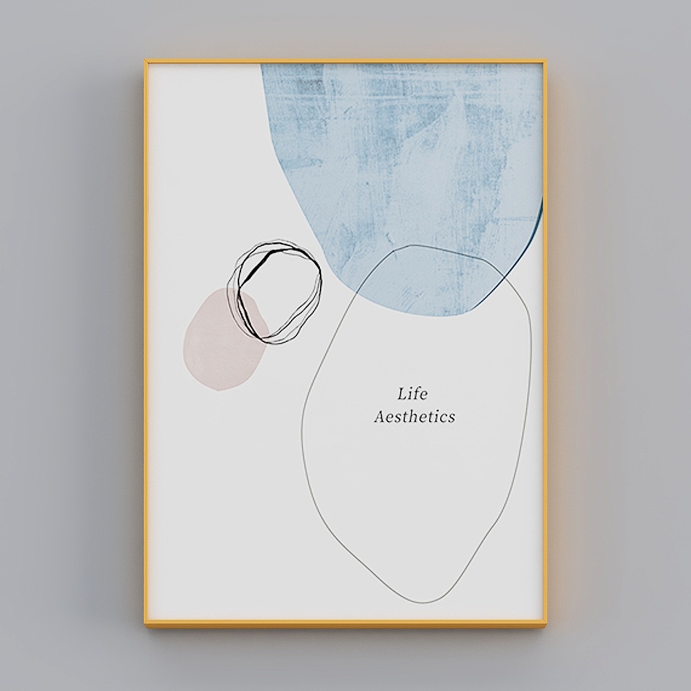 Zoyi - Nordic wind - girl heart princess room bedroom bedside decoration painting - slim language