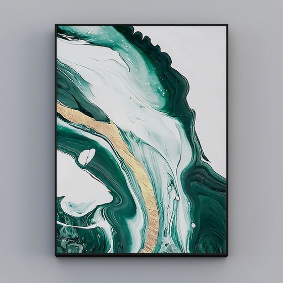 Stunning Marble Flow 3D Model with Abstract Details