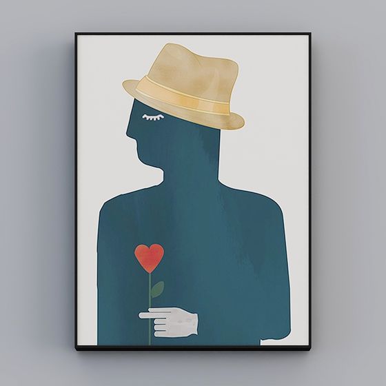 Heart Messenger 3D model - Low Poly Artistic Design