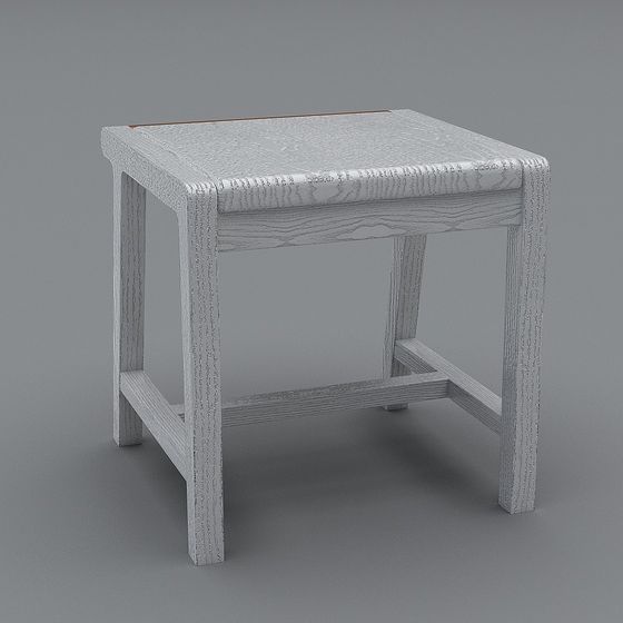 Elegant Minimalist Square Table 3D model