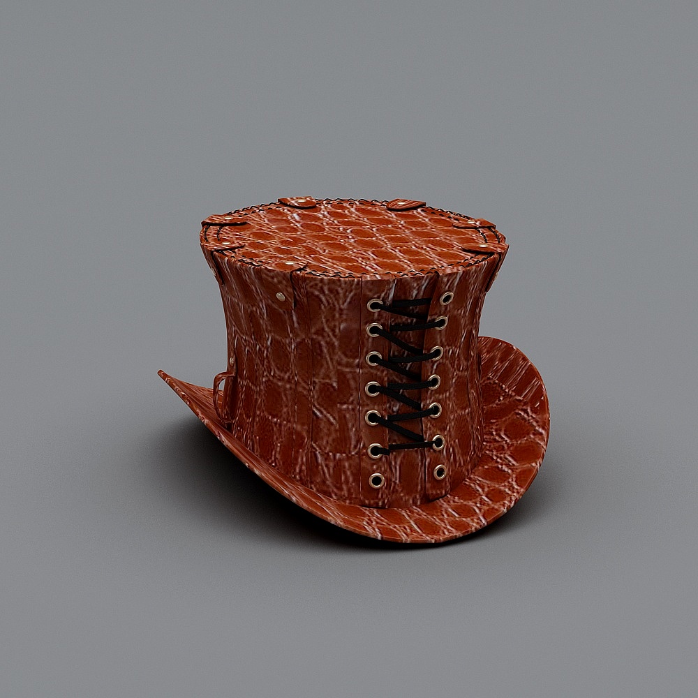 Steampunk Top Hat 3D model