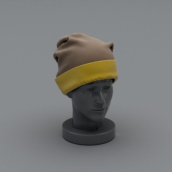 Winter Warm Hat Low Poly 3D model