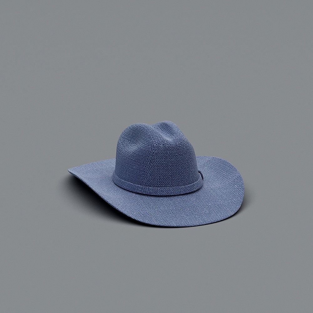 Low Poly Cowboy Hat 3D Model