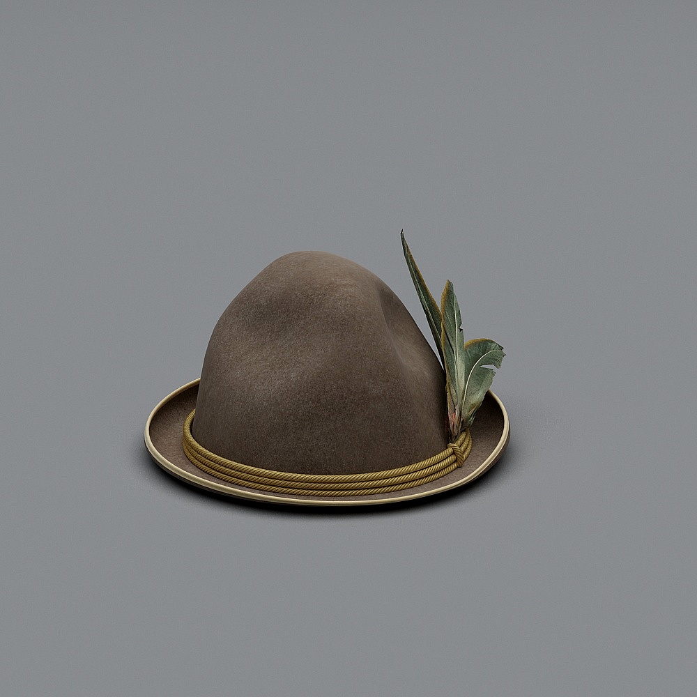 Vintage Explorer Hat 3D model
