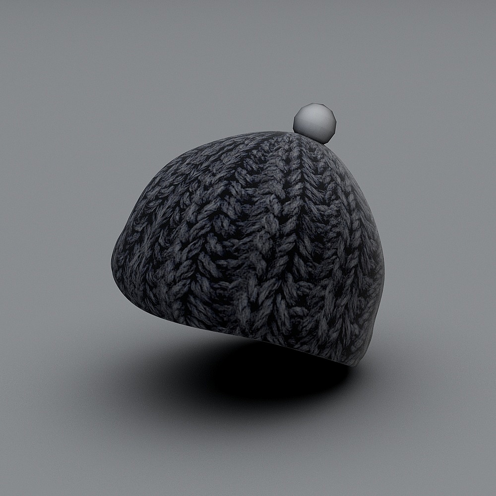 Stylish Knit Hat 3D model for Winter Projects