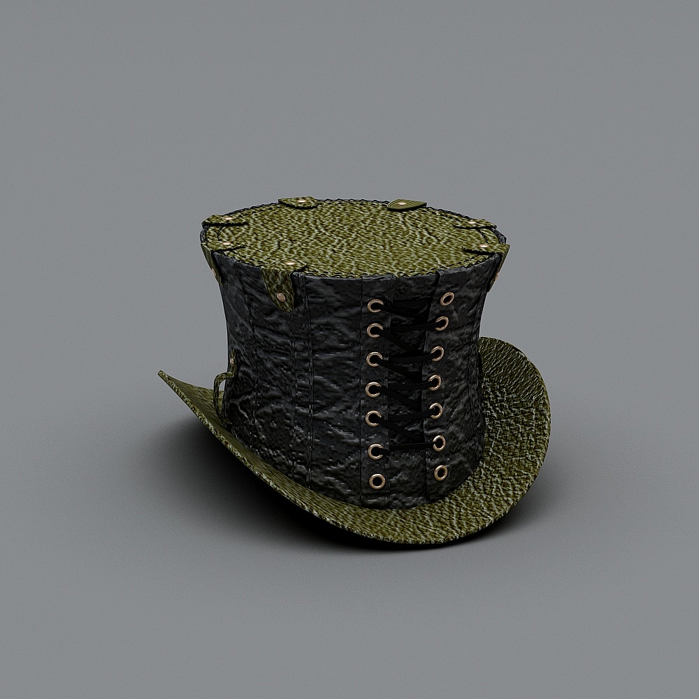 Steampunk Top Hat 3D model