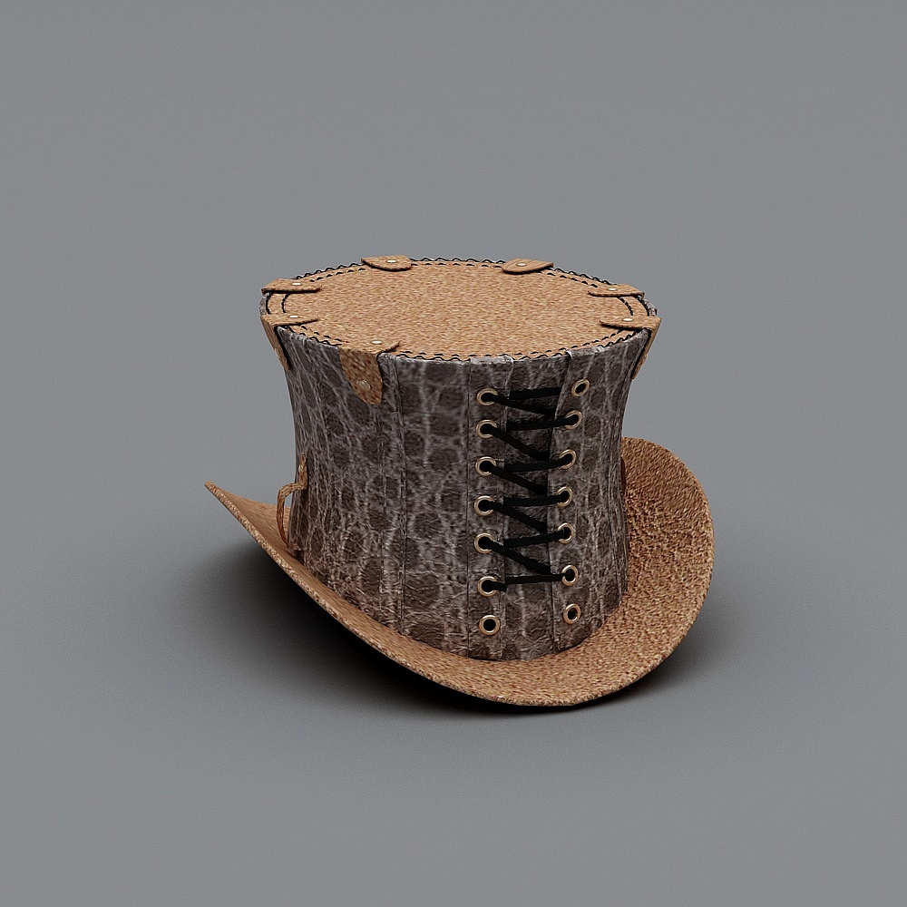 Steampunk Top Hat 3D model
