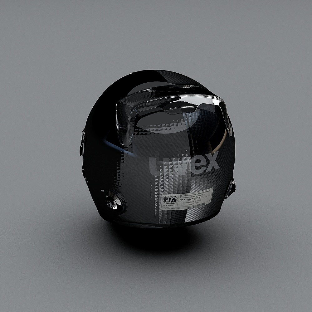 Futuristic Uvex Motorcycle Helmet 3D model