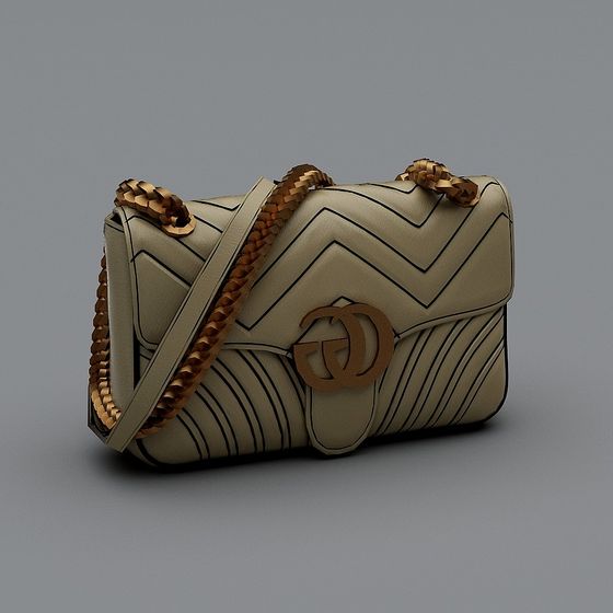 Urban Elegance 3D Handbag Model