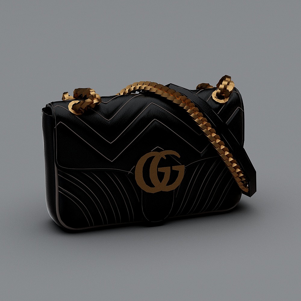 Borsa a incrocio obliquo con catena da donna