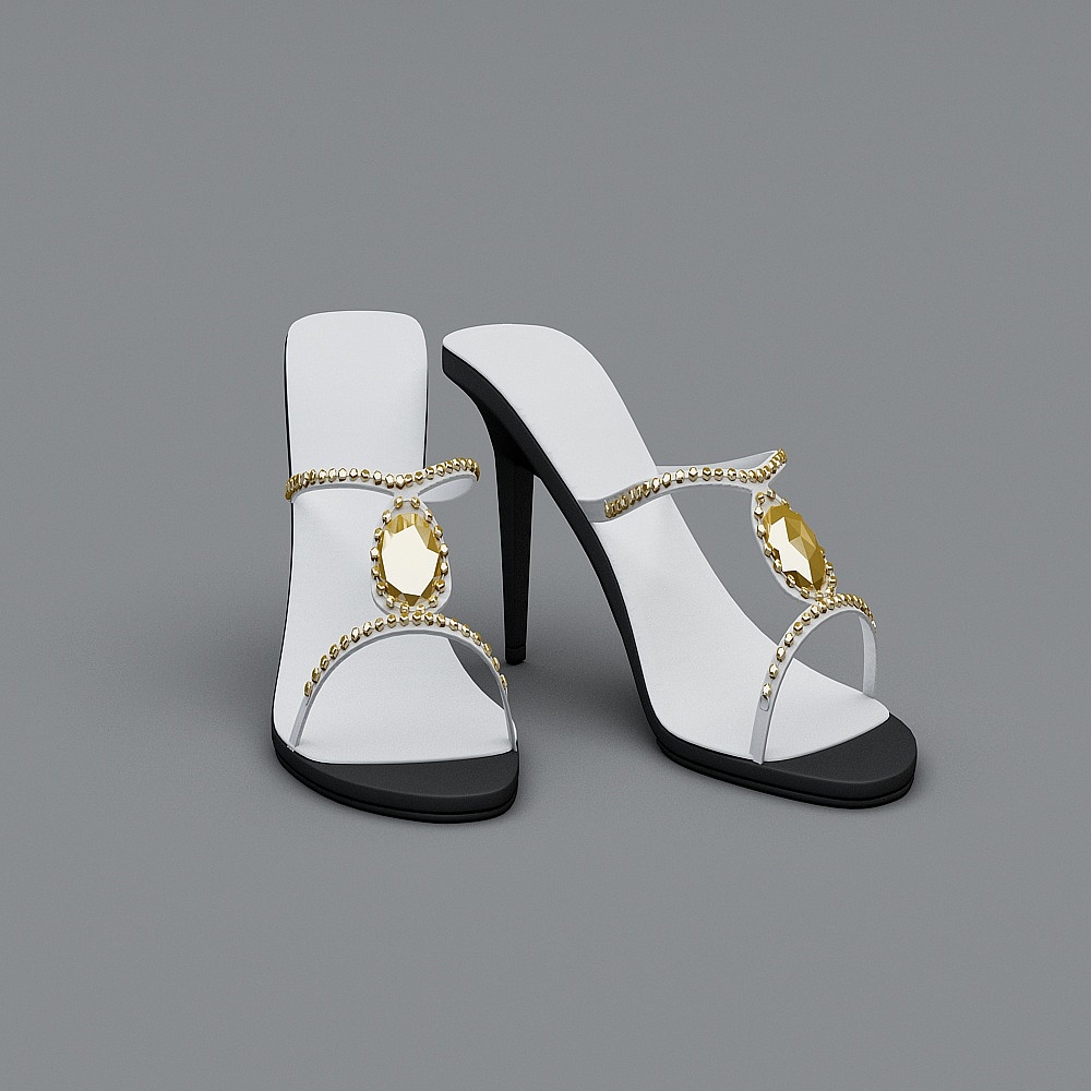 モダンな靴 - ハイヒールの女性のサンダル