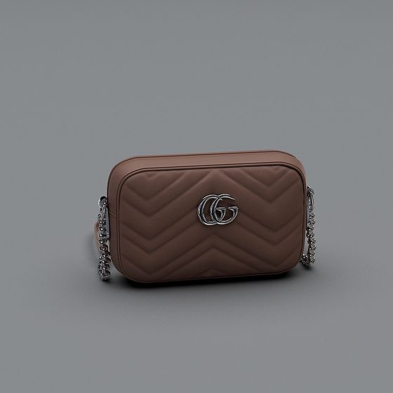 Stylish Low-Poly Handbag 3D Model