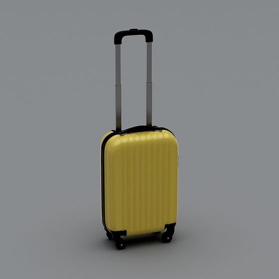現代行李箱 - 黃色卡通拉桿箱