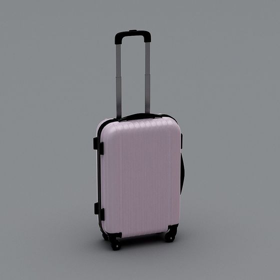 Elegant Low-Polygon Luggage 3D model for Creative Projects