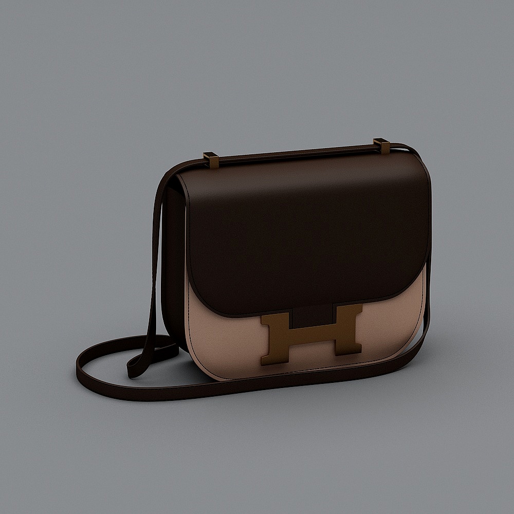 Elegant Low-Poly Handbag 3D model