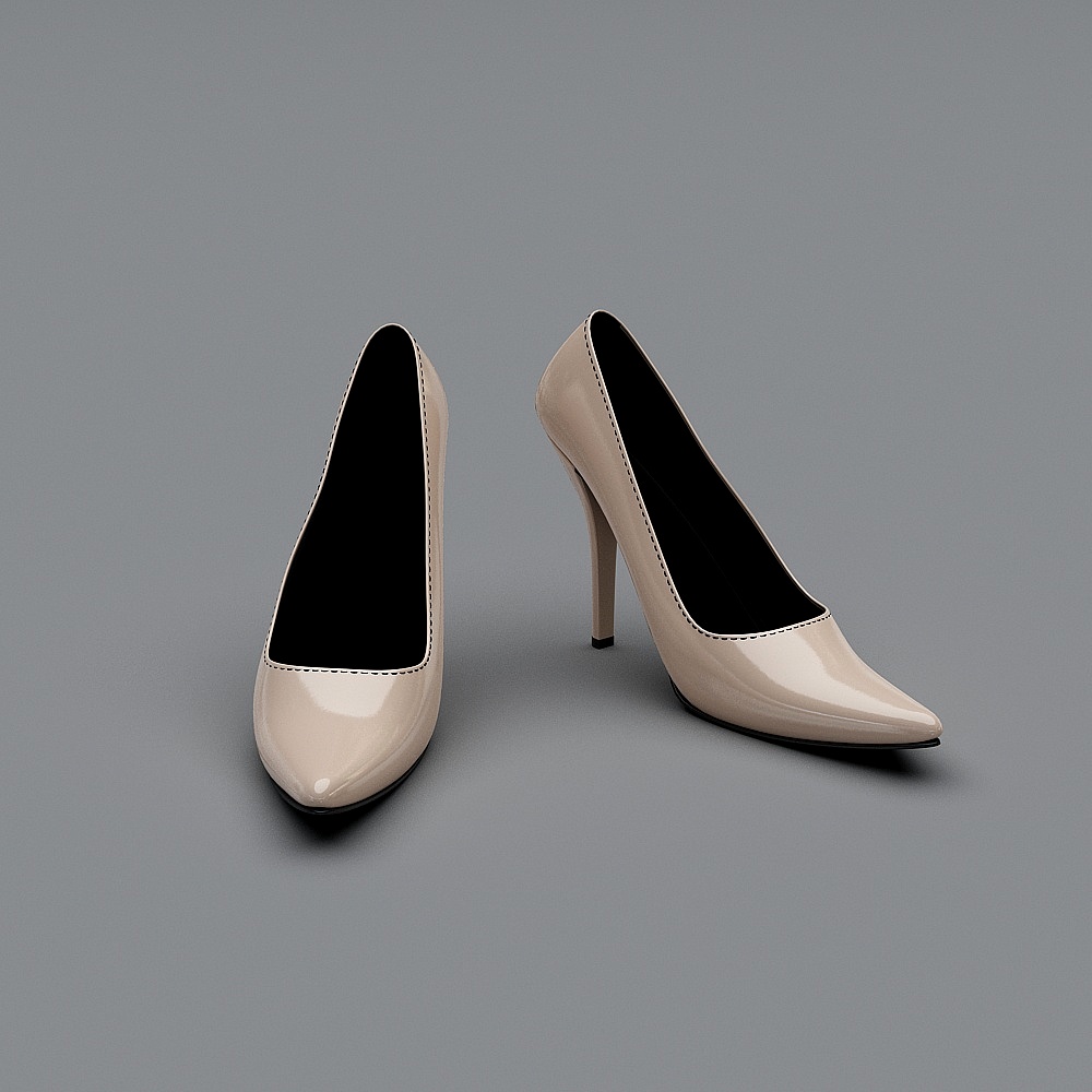 Modern high heels - pink shoes