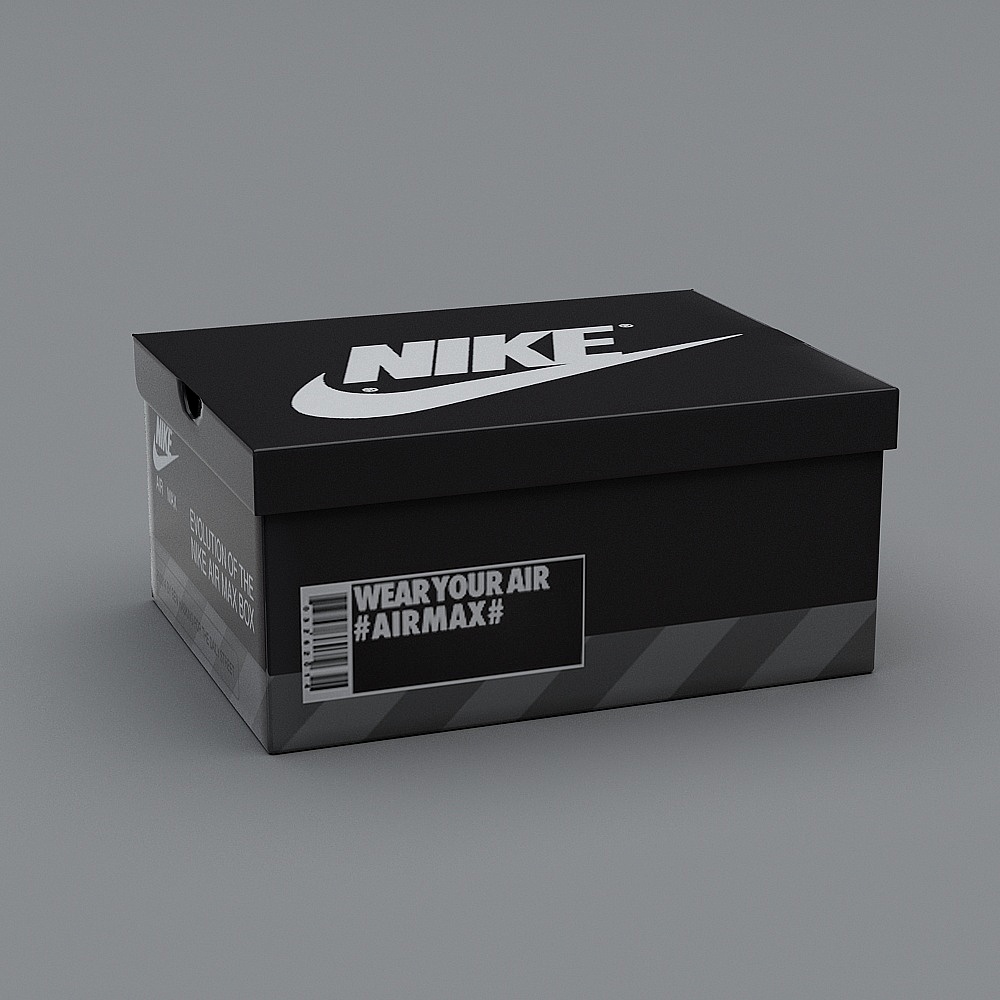 Modern shoes - black shoe box
