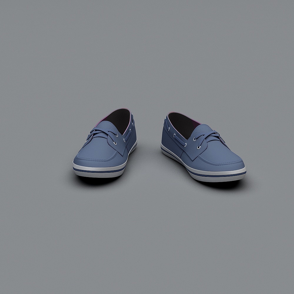 Modern shoes - blue cloth shoes