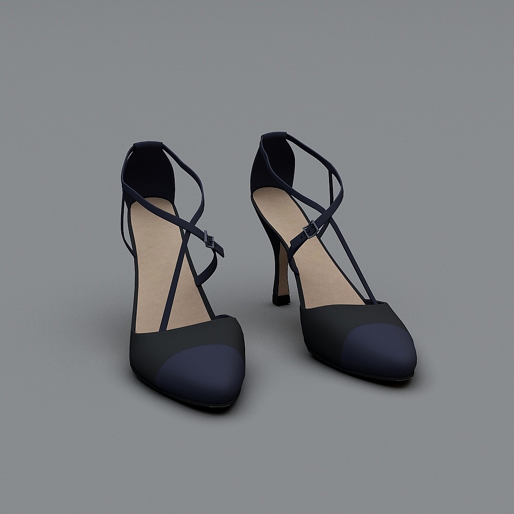 Modern shoes - high-heeled ladies sandals