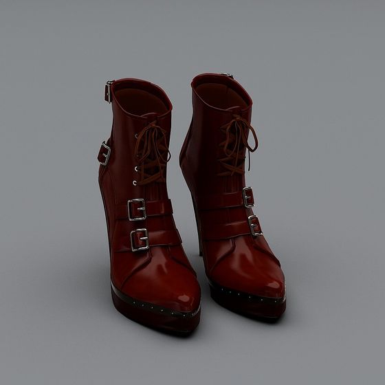 Vintage Boots 3D model