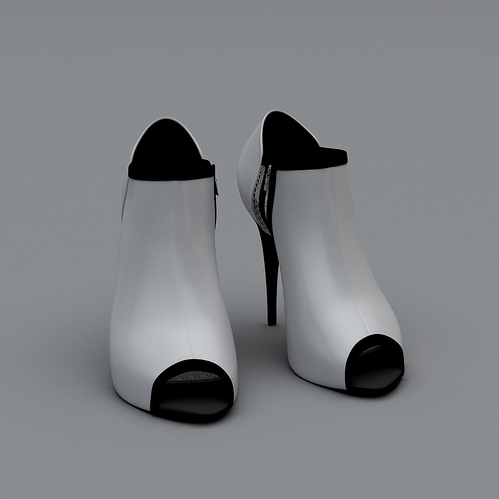 Modern shoes - high-heeled fish mouth shoes