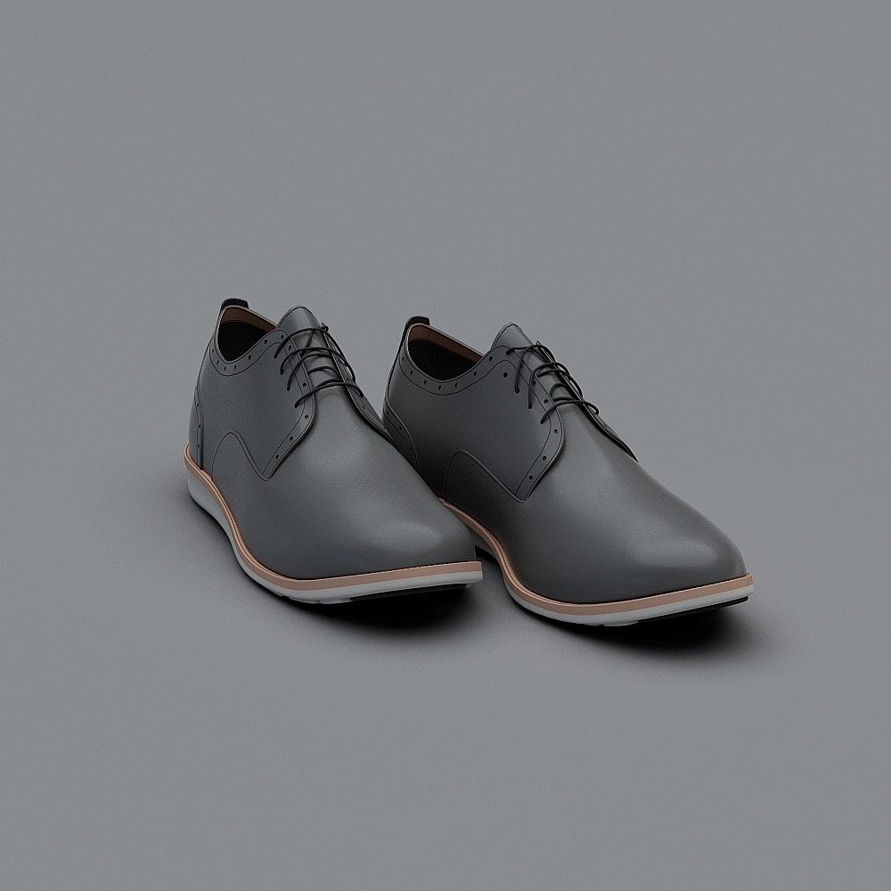 Modern Shoes - Men's Black Strap Shoes