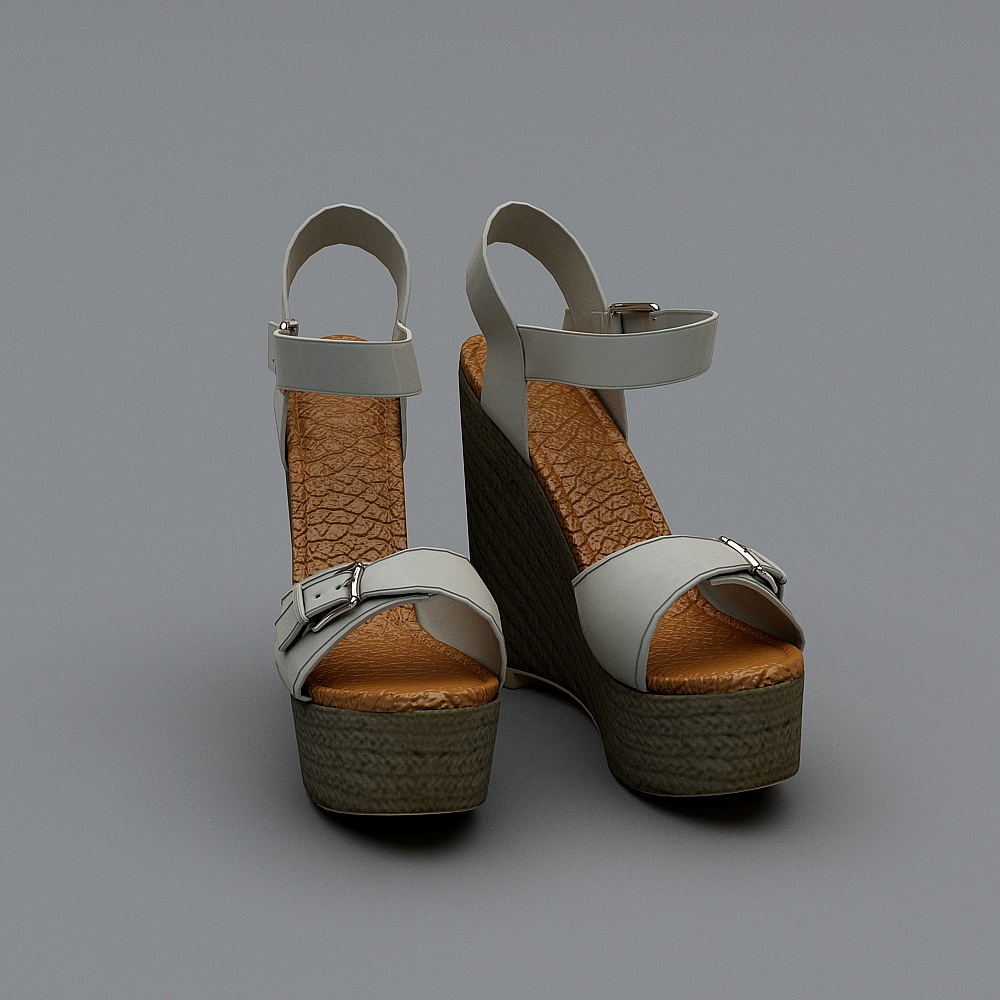 Elegant High Heeled Sandal 3D model