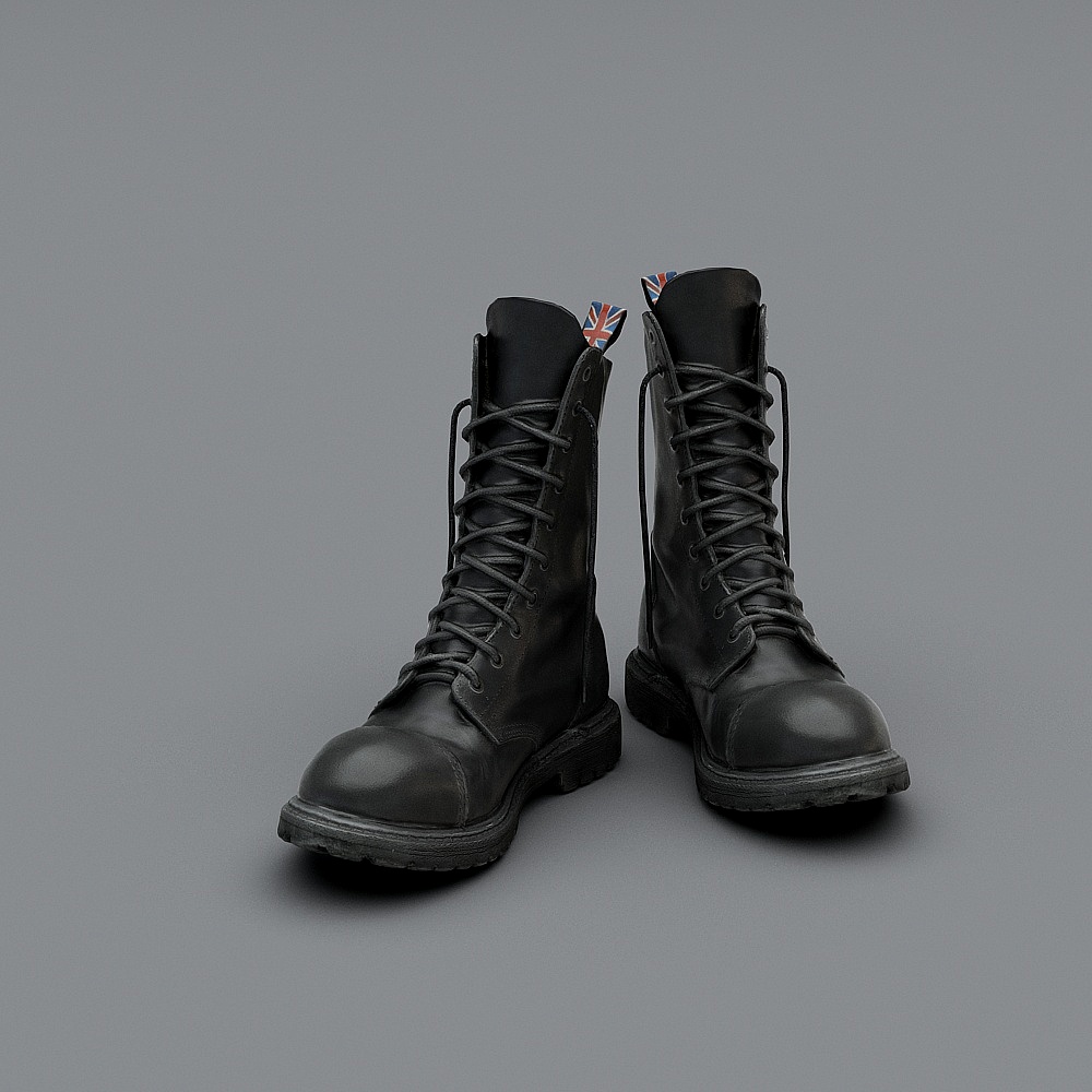 Realistic Tactical Boots 3D model