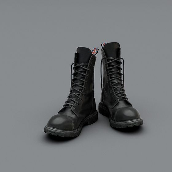 Realistic Tactical Boots 3D model