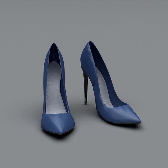 Sleek High Heel 3D Model for Designers