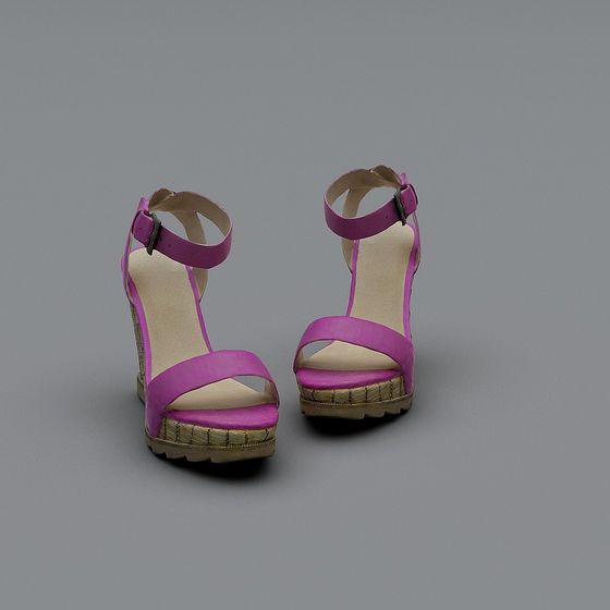 Stylish Summer Sandals 3D model