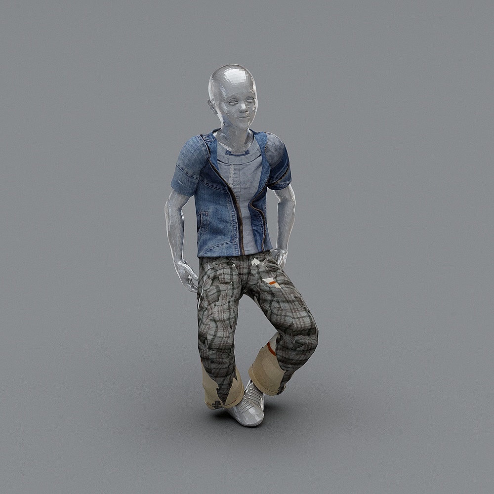 Urban Explorer Low Poly 3D Model