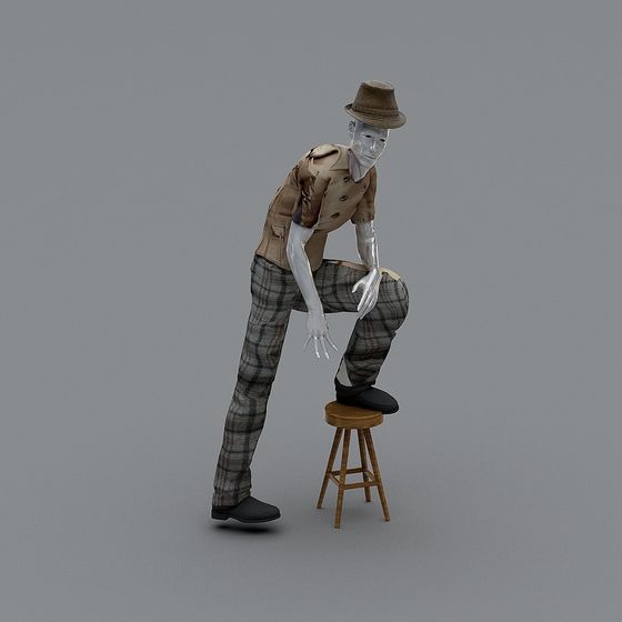 Vintage Clown 3D Model