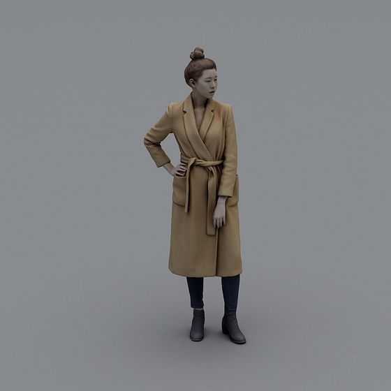 Stylish Winter Model 3D model for Creative Projects