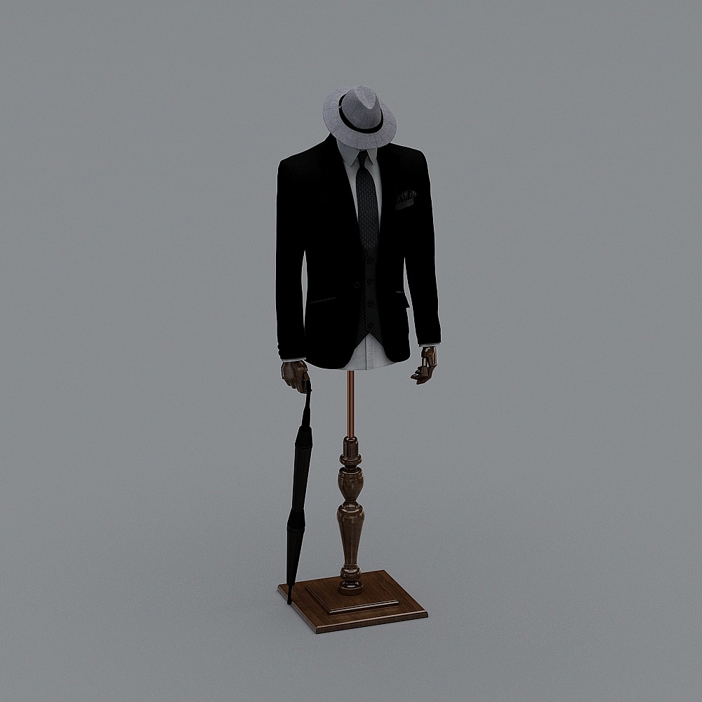 Classic Gentleman Mannequin 3D model