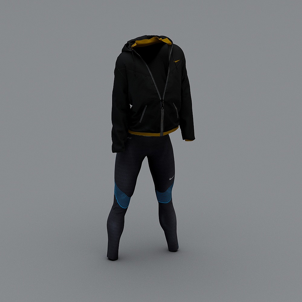 Fashionable Low-Poly High-Detail Clothing 3D Model