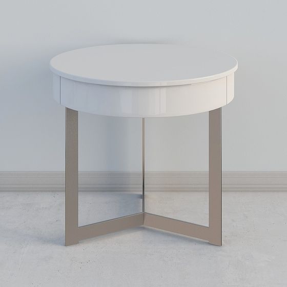 Stylish Low-Poly Round Table 3D model for Modern Spaces