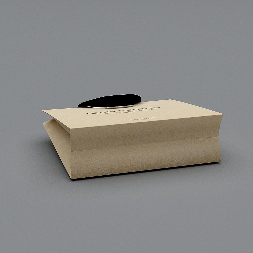 Louis Vuitton Handbag Packaging Box 3D model