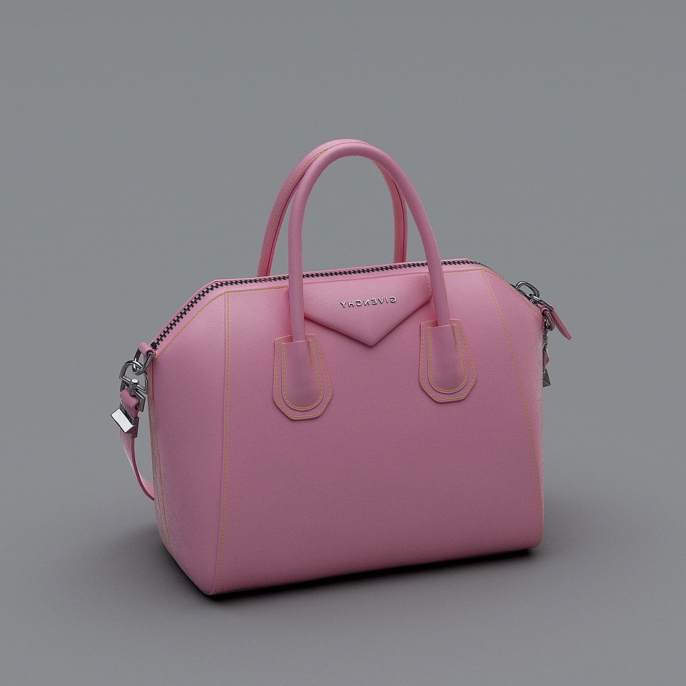 Urban Light Pink Handbag 3D model
