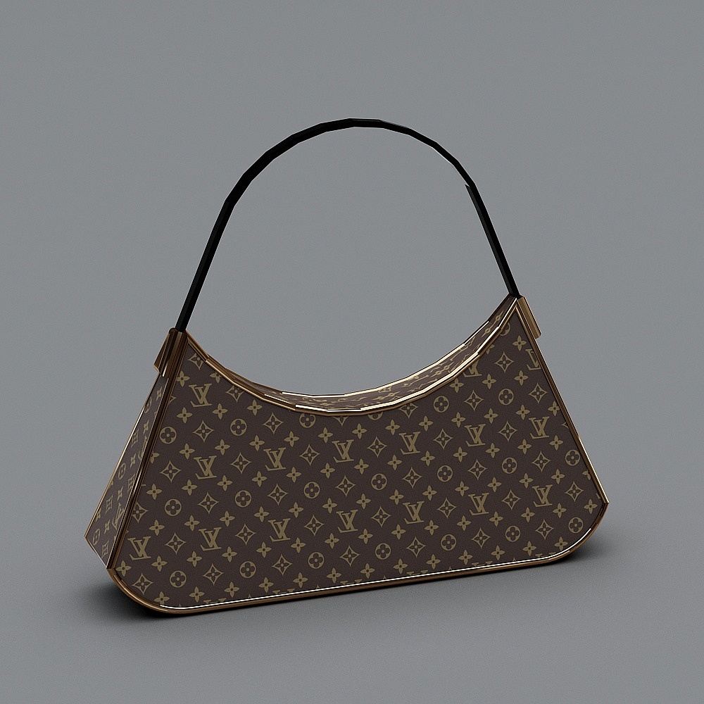 Elegant Handbag 3D Model for Modern Design