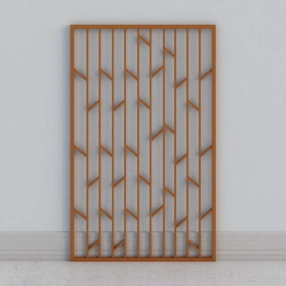 Geometric Trellis 3D Model for Modern Design