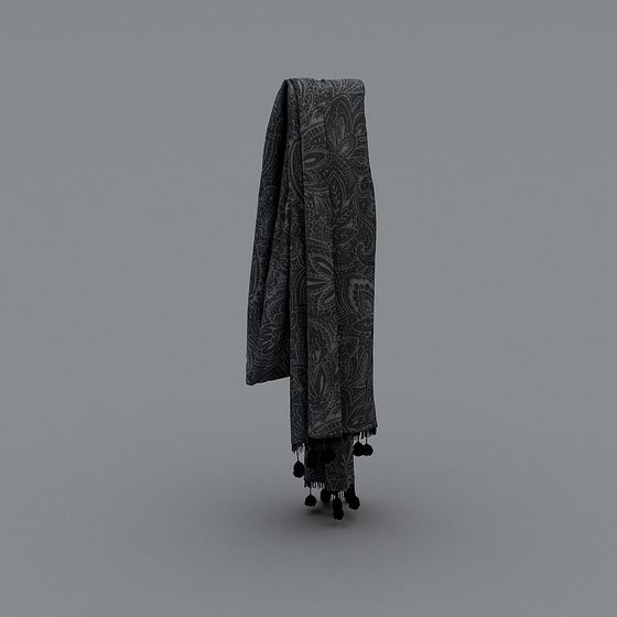 Paisley Scarf 3D Model