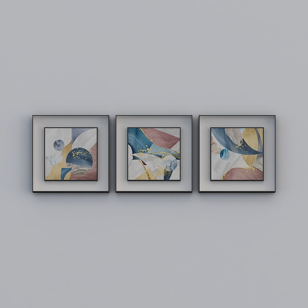 Abstract Picture Frame Series 3D Model
