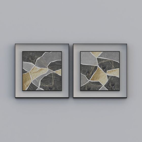 Abstract Puzzle Art 3D model - Low Poly Design